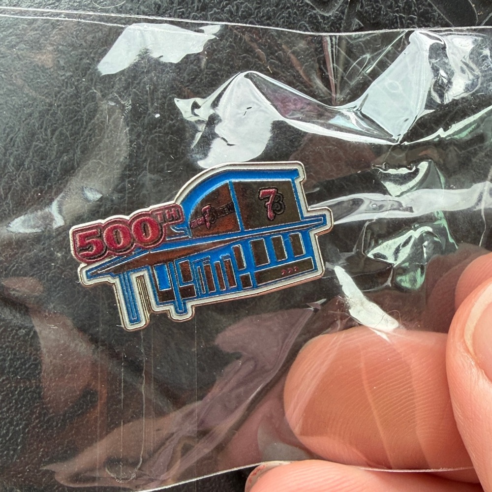 500th 7 Brew Commemorative Pin